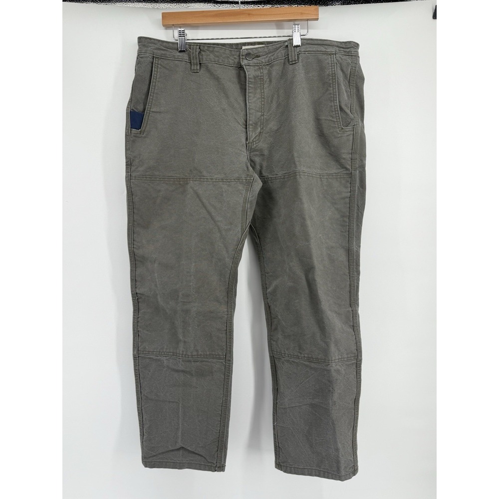 EDGEVALE PANTS Sz 40L WorkWear MADE IN CA USA Cast Iron CORDURA Hiking vtg Green